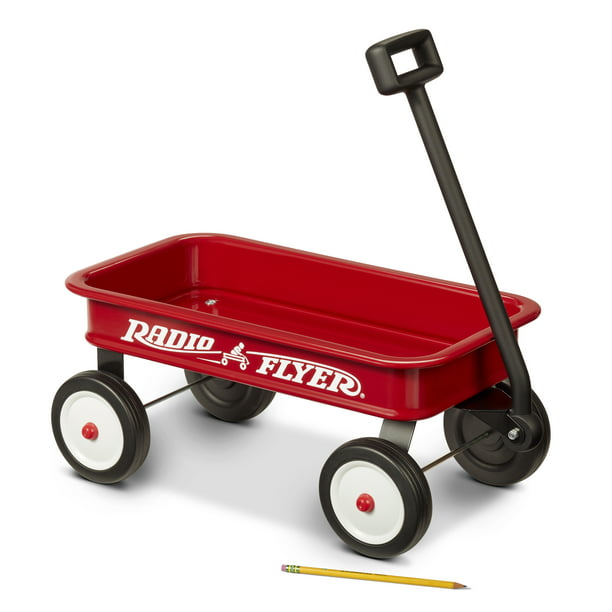 Little Red Toy Wagon Kids Children Car Gift Toys Basket Handle Steel Wheel NEW